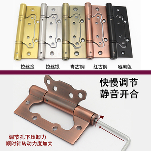 Bisagra de puerta con cierre automático y amortiguador hidráulico, con mecanismo de resorte y amortiguador hidráulico para puerta oculta - Product Image 4
