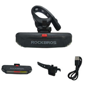 <span class=keywords><strong>ROCKBROS</strong></span>高亮度防水USB充电持久电池背带样式三色尾灯 - Product Image 1