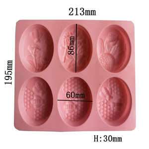 Tùy Chỉnh Xà Phòng Làm Khuôn Bánh Sô Cô La Silicone Khuôn 6 Sâu Răng Handmade Xà Phòng Khuôn Mẫu Cho Tự Chế Thủ Công Xà Phòng Khuôn - Product Image 5