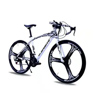 จักรยานจีน700c อลูมิเนียม55ซม. 60ซม. เฟรม14รอบความเร็วผู้ใหญ่แข่งจักรยานถนน
