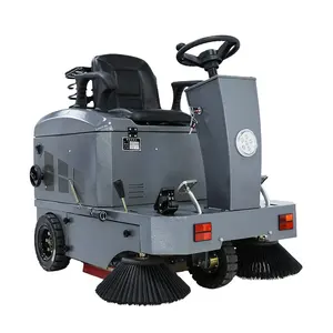 Road floor driving sweeper machine dry and water sweeping equipment fully enclosed road sweeper