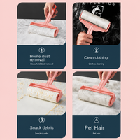 Fabrikpreis Morandi-Farbe 124CM Verlängerter Griff Langer Teppich- und Tierhaar-Reiniger Umweltfreundliches Plastik-Klebeband