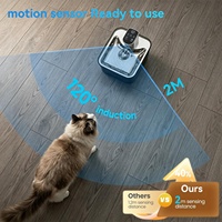 Bebedero Inteligente Inalámbrico para Gatos de 3.5L, Sin Bomba, Libre de Mantenimiento, Batería de 4000mAh, Pantalla de Energía en Tiempo Real, Dispensador Automático de Agua