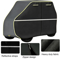 Housse de protection pour chariot de golf en polyester toutes saisons, imperméable, protection UV à 90 %, résistante à la neige, à la pluie et au vent, pour stationnement extérieur