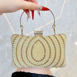 Cross-border New Retro Women's Fashion Evening <b>Clutch</b> Bag With ZIP Closure Single Strap Elegant Rhinestone Design Tanjing - Product Image 6