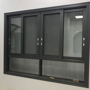Ventana Corredera <span class=keywords><strong>de</strong></span> Aluminio con <span class=keywords><strong>Doble</strong></span> Acristalamiento, Aislamiento Térmico, Duradera, Estable, <span class=keywords><strong>de</strong></span> Bajo Consumo y Precio Económico para Cocina, África - Product Image 4