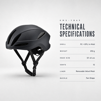 Casque de vélo adulte KMS-YB69, en PC+EPS moulé, léger (253g), 15 aérations, réglable de 57 à 61 cm, pour VTT et vélo de route