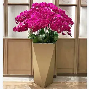 Christmas gift hotel luxury large garden plastic flower pot macetas baking varnish plant pots for garden outdoor indoor