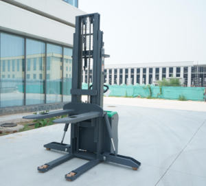 फैक्टरी थोक मूल्य पैदल इलेक्ट्रिक स्टेकर 1.5 टन 2 टन 1500 किलोग्राम लोड बैटरी स्टेकर इलेक्ट्रिक पहुंच स्टेकर - Product Image 1