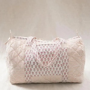 Bolsa de maquillaje pequeña de algodón de lujo para mujer, equipaje de mano, lavable, playa, viaje nocturno, mercado, bolsa de compras, regalo al por mayor - Product Image 6