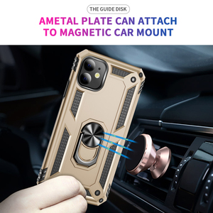 เคสโทรศัพท์ขาตั้งห่วงแม่เหล็กสำหรับ iPhone x XS XR XS 11 12 13 14 15 PRO MAX 8 7 plus 6 <span class=keywords><strong>6S</strong></span> PLUS ฝาครอบป้องกันด้านหลัง - Product Image 2