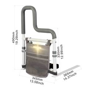 Home Storage Bedside Rails Safety Support Legs Pocket Bed Assist Rail Elderly Seniors Adults CE - Product Image 6