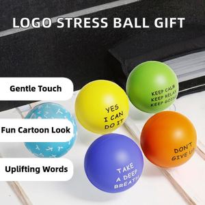 Custom Logo Stress Ball-Promotional <b>Gift</b> for Welcome Events Tradeshow Giveaways PU Material Silk Screen Printing Anti-Stress - Product Image 2