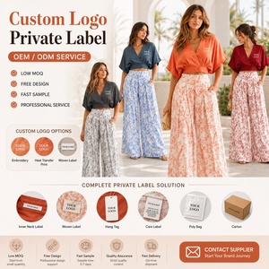 Ensemble élégant pour femmes à imprimé floral, 2 pièces, haut court à col en V et pantalon large, <span class=keywords><strong>tenue</strong></span> de plage pour les vacances <span class=keywords><strong>d</strong></span>'été - Product Image 2