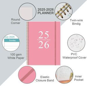 Custom Logo Spiral Bound Notebook Hardcover Journal Diary for Personalized Planning Note Taking <b>Calendar</b> <b>Planner</b> Promotion Gift - Product Image 4