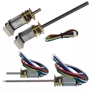 N20 micro reduction motor 6v low speed metal gear small motor M4 screw long shaft pulse Houle precision encoder