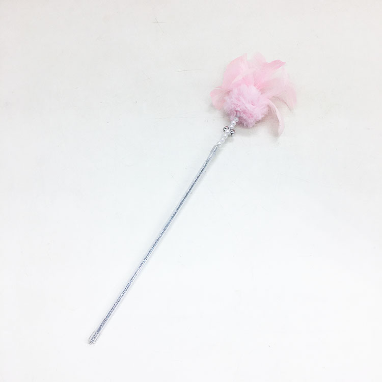 Rimorchio con piume Pom Pom (rosa)