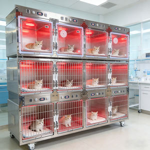Cages pour animaux de compagnie en acier inoxydable 304 pour cliniques vétérinaires, cages d'hôpital en acier inoxydable, cages vétérinaires pour animaux - Product Image 1