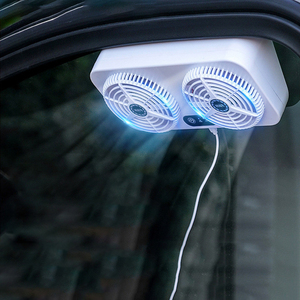 Verano nueva interfaz Usb enfriador de coche ventilador de escape de circulación de aire ventilador de ventilación de coche <span class=keywords><strong>Fana</strong></span> - Product Image 4