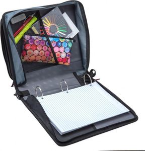 Sac fourre-tout gris tendance pour ordinateur portable Case-it, en polyester, pour homme, mallette de voyage d'affaires avec fermeture éclair et compartiment pour classeur - Product Image 2