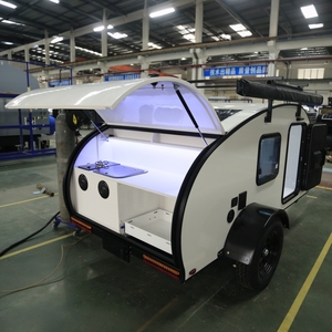 Remorque de camping-car légère en forme de larme pour un remorquage facile et des escapades de week-end avec tente de toit en option - Product Image 6