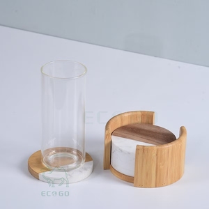 Juego de Posavasos Redondos Reutilizables de Bambú Clásico con Diámetro Personalizado para Mesas de Comedor y Oficina - Product Image 3