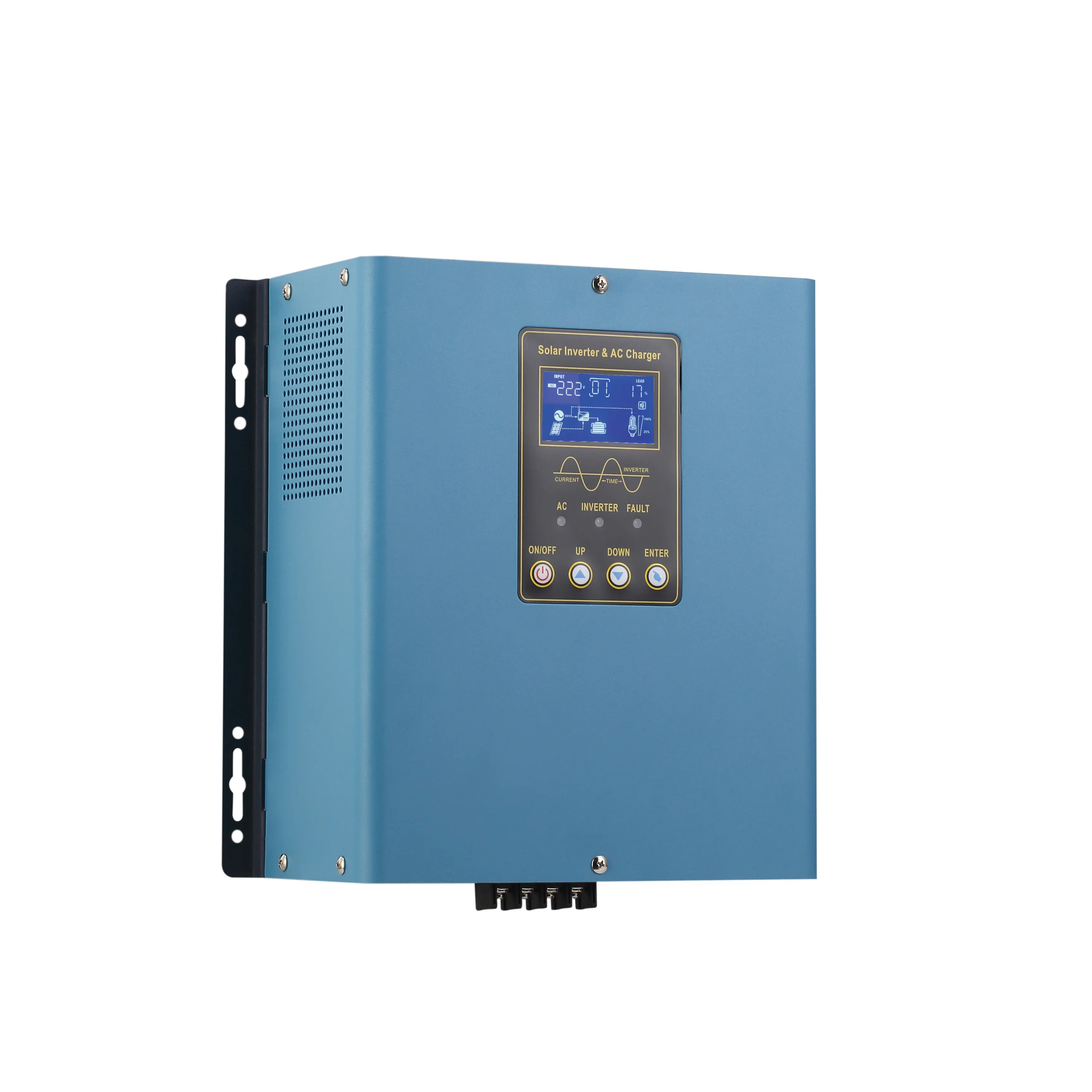 Inverter frekuensi rendah, 12VDC hingga 220VAC PWM 1kVA Inverter daya surya hibrida untuk penggunaan rumah 350W