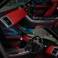 Éclairage d'ambiance intérieur SJC pour Land Rover Range Rover Sport 2014-2022, symphonie dynamique, lumière de couvercle de haut-parleur LED 64 couleurs