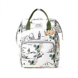 Fashion Printed Mommy <b>Backpack</b> <b>Large</b> Capacity Baby Diaper Bags - Product Image 4