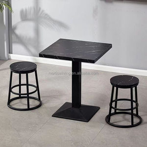 Conjunto de Mesa de <span class=keywords><strong>Bar</strong></span> <span class=keywords><strong>y</strong></span> <span class=keywords><strong>Taburetes</strong></span> con Efecto Mármol Industrial Moderno, 2 o 4 <span class=keywords><strong>Taburetes</strong></span> <span class=keywords><strong>para</strong></span> Cocina, Cafetería, Bistro - Product Image 1