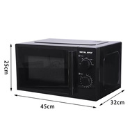 Four à micro-ondes de comptoir 25L en acier inoxydable à commande mécanique avec plateau rotatif pour réchauffer les aliments – Vente directe usine