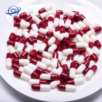Capsules vides en gélule dure, colle bovine, taille 0, couleur rouge et blanche, vente chaude