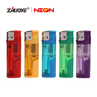 Briquet à Gaz en Plastique d'Usine, Vente en Gros d'Allume-Cigares Électroniques Personnalisés avec LED