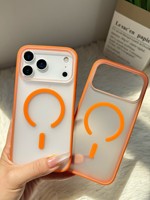Coque de téléphone translucide de luxe pour iPhone 18 17 15 16 Pro Max 17 14 13 12, antichoc, antidérapante, avec protection magnétique