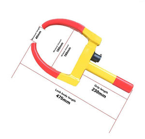 Cale de <span class=keywords><strong>roue</strong></span> de voiture portable <span class=keywords><strong>antivol</strong></span> XMM-994B-Mécanisme de déverrouillage facile Verrouillage pratique pour un stationnement sécurisé - Product Image 6