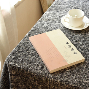 Nappe de table rectangulaire en lin de coton beige lavable et réutilisable pour les événements, nappe en lin pur polyester - Product Image 6