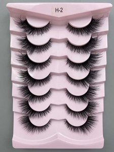 ขายส่ง5 10 20คู่3D ขน<span class=keywords><strong>ต</strong></span>าเทียมขนมิงค์เทียมแบบสั้นยุ่งเหยิงแบบธรรมชาติแถบเต็มขน<span class=keywords><strong>ต</strong></span>ามนุษย์ไฟเบอร์ชุดขนตาปลอม" - Product Image 5