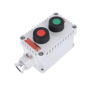 Botón pulsador de control a prueba de explosiones redondo LA53, interruptor de botón pulsador de parada de emergencia a prueba de Ex