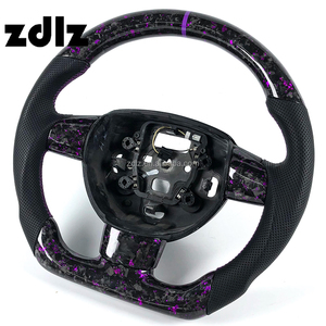 Volant en fibre de carbone forgée personnalisé violet pour Ford <span class=keywords><strong>Focus</strong></span> MK2 ST <span class=keywords><strong>RS</strong></span> <span class=keywords><strong>2006</strong></span> 2007 2008 2009 2010 2011 - Product Image 3