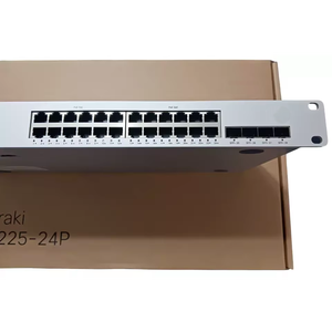 Commutateur d'automatisation industrielle Meraski Ms225-24p-hw 24x 1g Poe+ géré par le cloud, prise en charge QoS, VLAN empilable, stock original disponible - Product Image 1