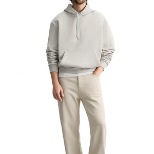 Sudaderas con Capucha Holgadas Personalizadas de Alta Calidad 100% Algodón para Hombre, Prendas Esenciales de Streetwear, Sudaderas Lisas para Hombre - Product Image 2