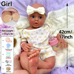 Muñeca Recién Nacida Realista de 17 Pulgadas, Anatómicamente Correcta, de Silicona Suave, Cuerpo Completo, para Niñas, con Piel Pintada en 3D, para Coleccionistas - Product Image 4