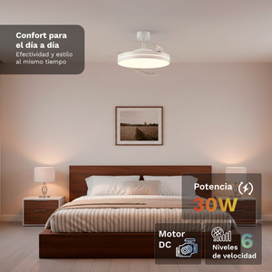 Grunkel Ceiling <b>Fan</b> Skywhite42 42 Inches Dc Motor Led Light <b>Remote</b> <b>Control</b> - Product Image 2