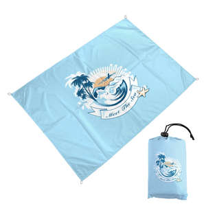 Imperméable à l'eau Portable Épaissie Ins Vent Logo Imprimé Oxford Matériel Camping En Plein Air et Plage Tapis de Sol pour Pique-Nique et Barbecue - Product Image 1