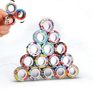 Anneaux Magnétiques Anti-Stress pour Adultes, Adolescents, Garçons, Enfants – Jouets Magnétiques pour TDAH et Anxiété – Anneaux Fidget Spinner pour le Soulagement et les Cadeaux - Product Image 1