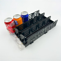 Étagère de supermarché à poussage automatique pour boissons, distributeur de boissons à poussage, étagère à poussage avec Visi-Fast, écologique, capacité 40L