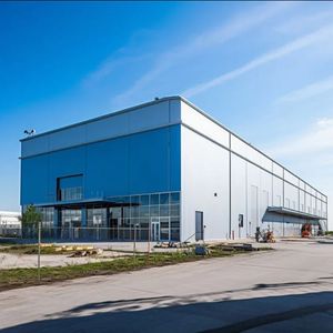 Structure de charpente en acier robuste résistante au vent pour entrepôt logistique moderne - Product Image 5