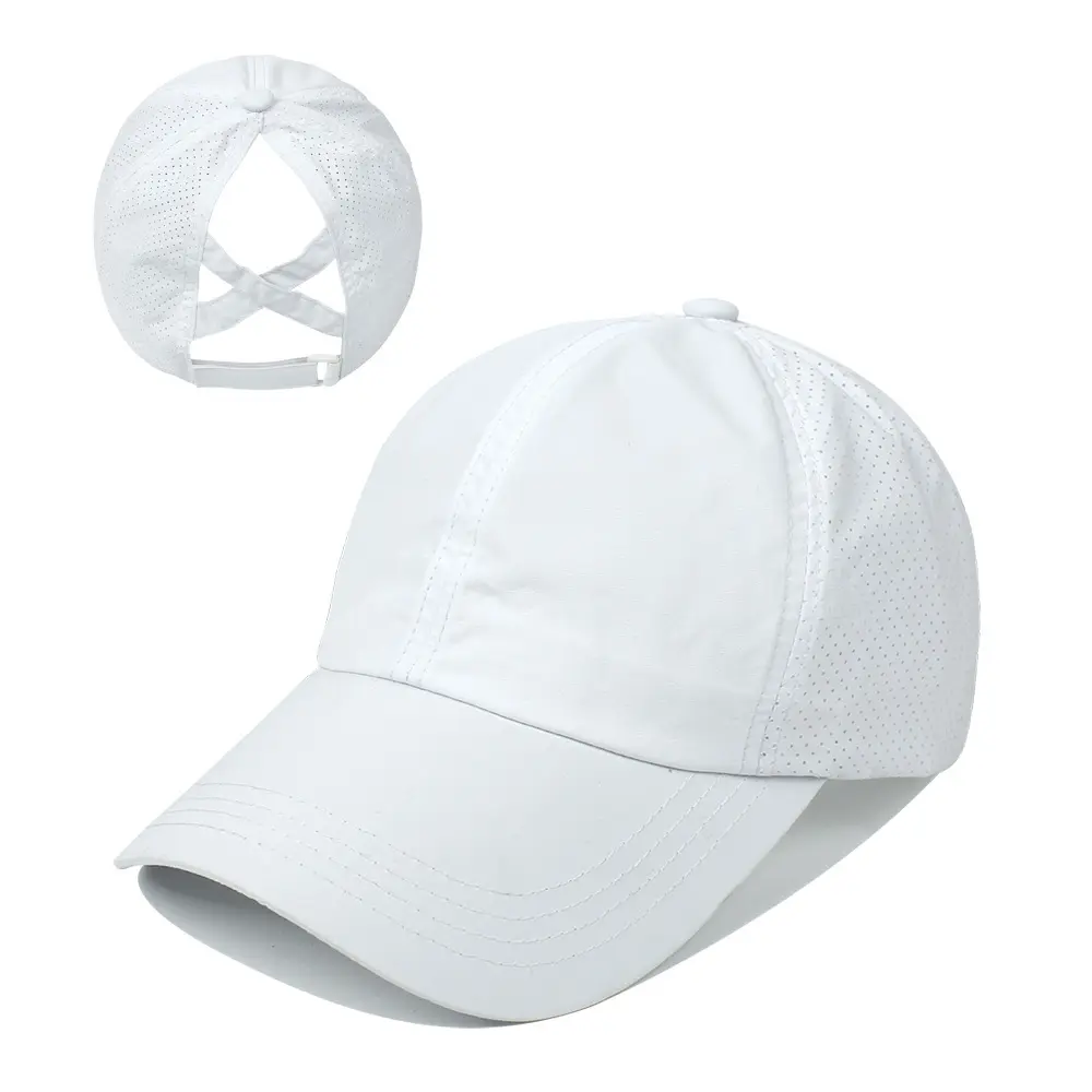 Blank Baseball Caps Fashionable Outdoor Sports Ponytail Net Baseball Hats