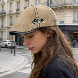 Natural Women's <b>Flat</b> Cap 100 Cotton Ginger Color Hand Embroidery Casual Ivy <b>Hat</b> Four Seasons Wear - Product Image 1