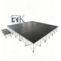 Plateforme d'installation rapide, scène portable, scène de concert, estrade en aluminium, scène intelligente